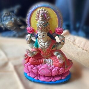 Sri Laxshmi -- Goddess of Abundance and Prosperity made India of Ganges clay.